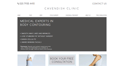 Desktop Screenshot of cavendishclinic.co.uk